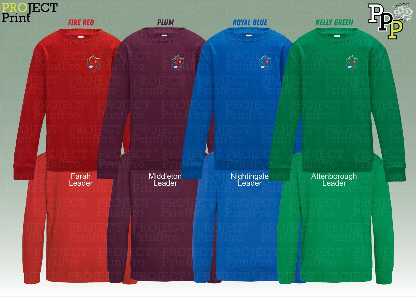 ST.JAMES CE Primary (Daisy Hill) - House Leader Sweatshirts
